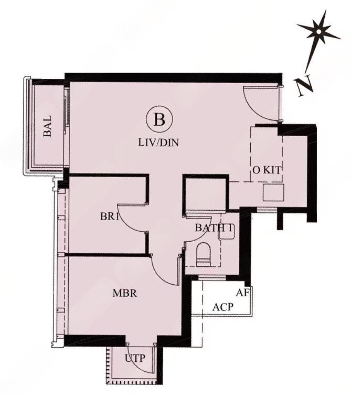 Sierra Sea 2房戶型圖