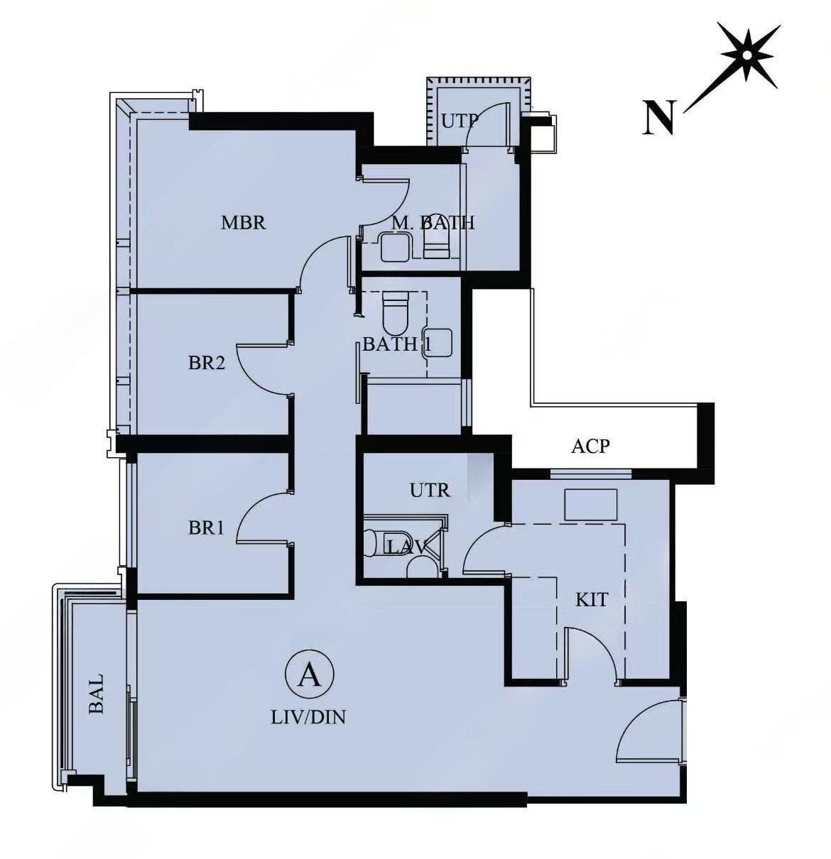 Sierra Sea 3房戶型圖